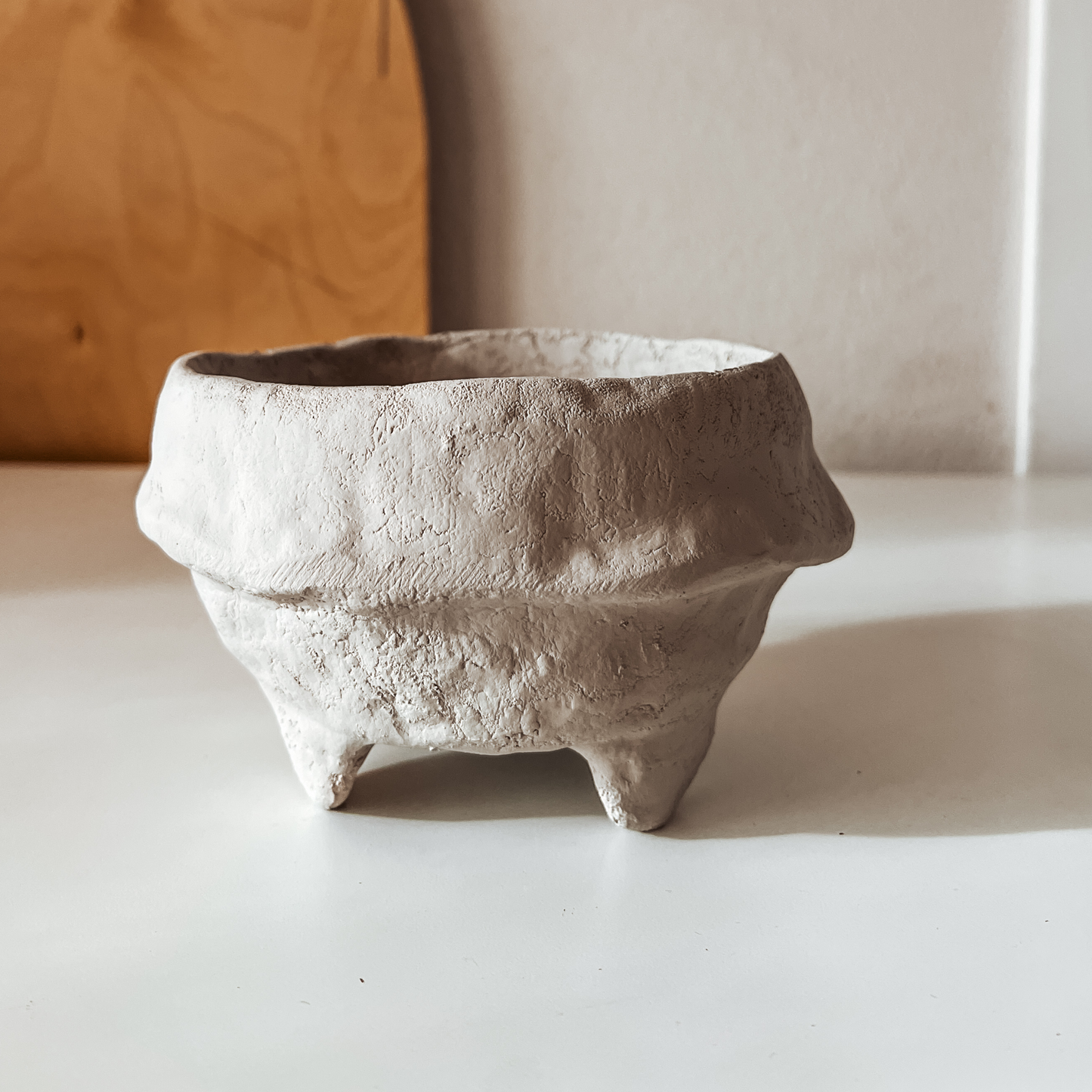 Paper Mache Bowl - Grey