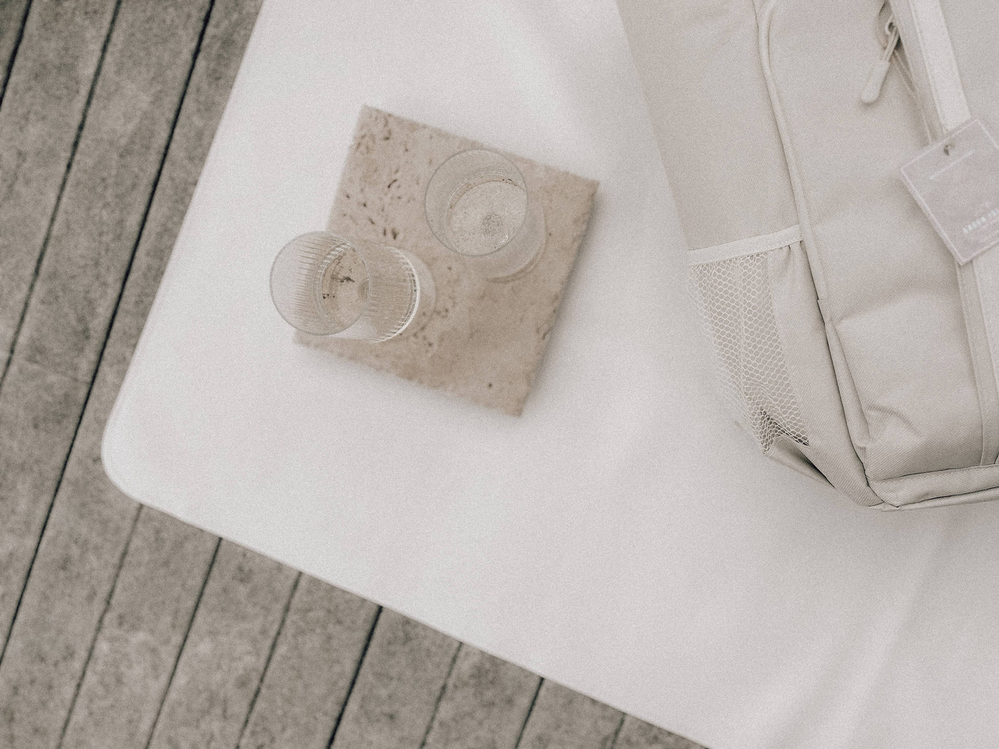 Tumbled Travertine Tray / Riser