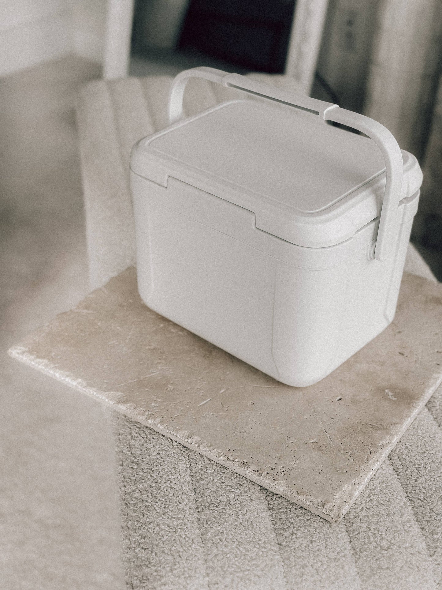 Tumbled Travertine Tray / Riser