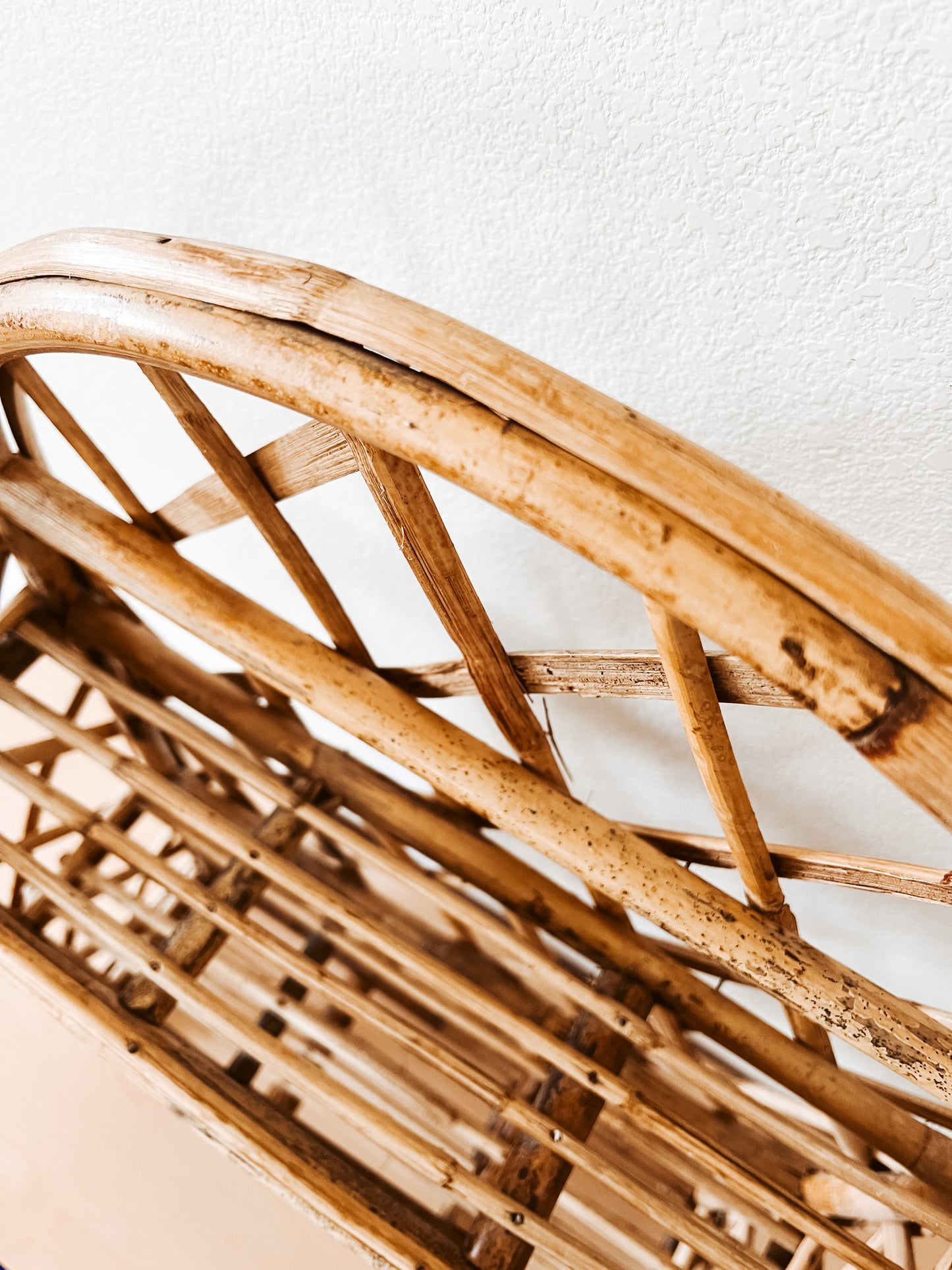 Vintage- ish Rattan Shelf