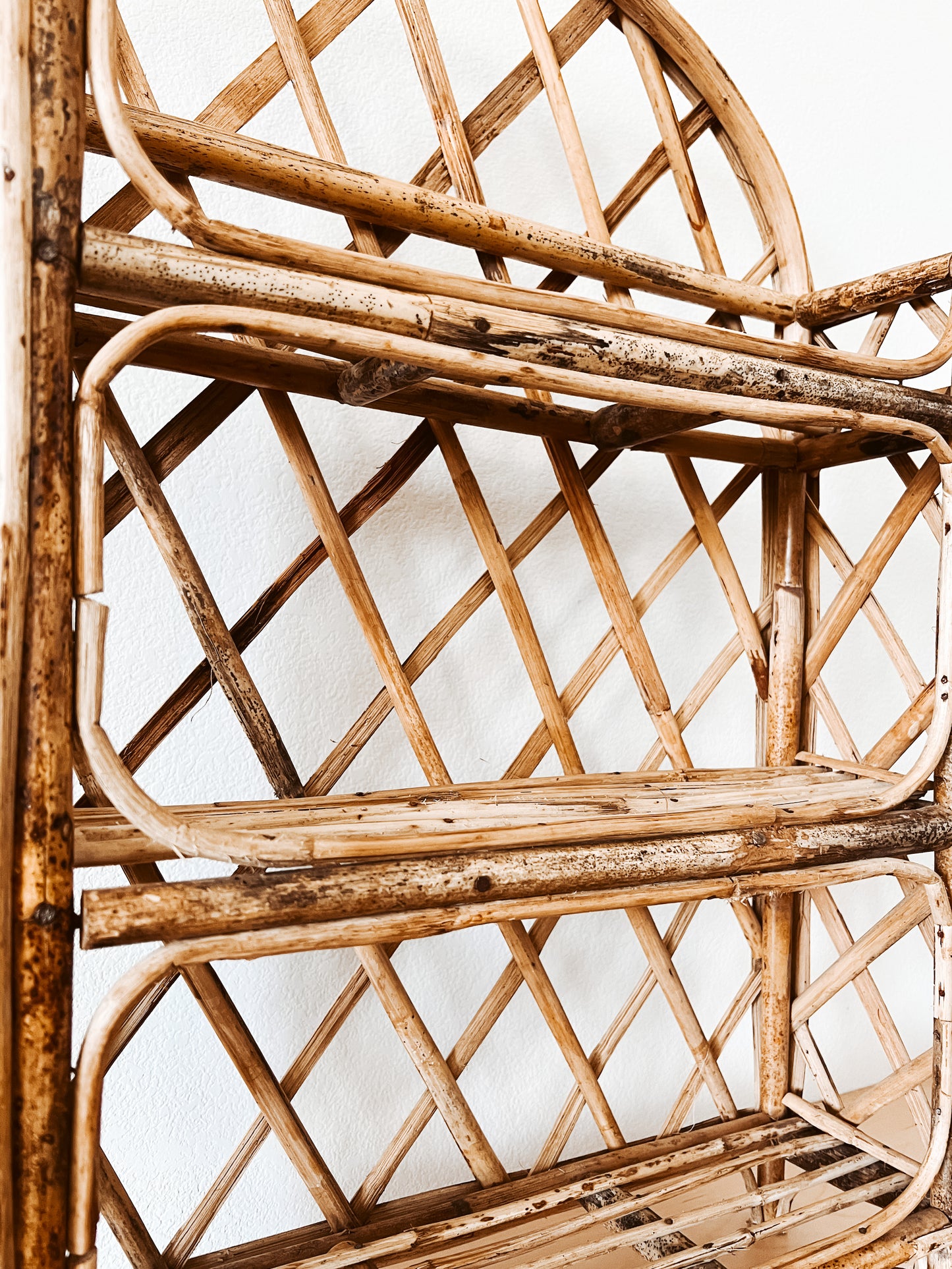 Vintage- ish Rattan Shelf