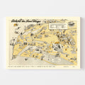 Vintage Map of San Diego, California 1943