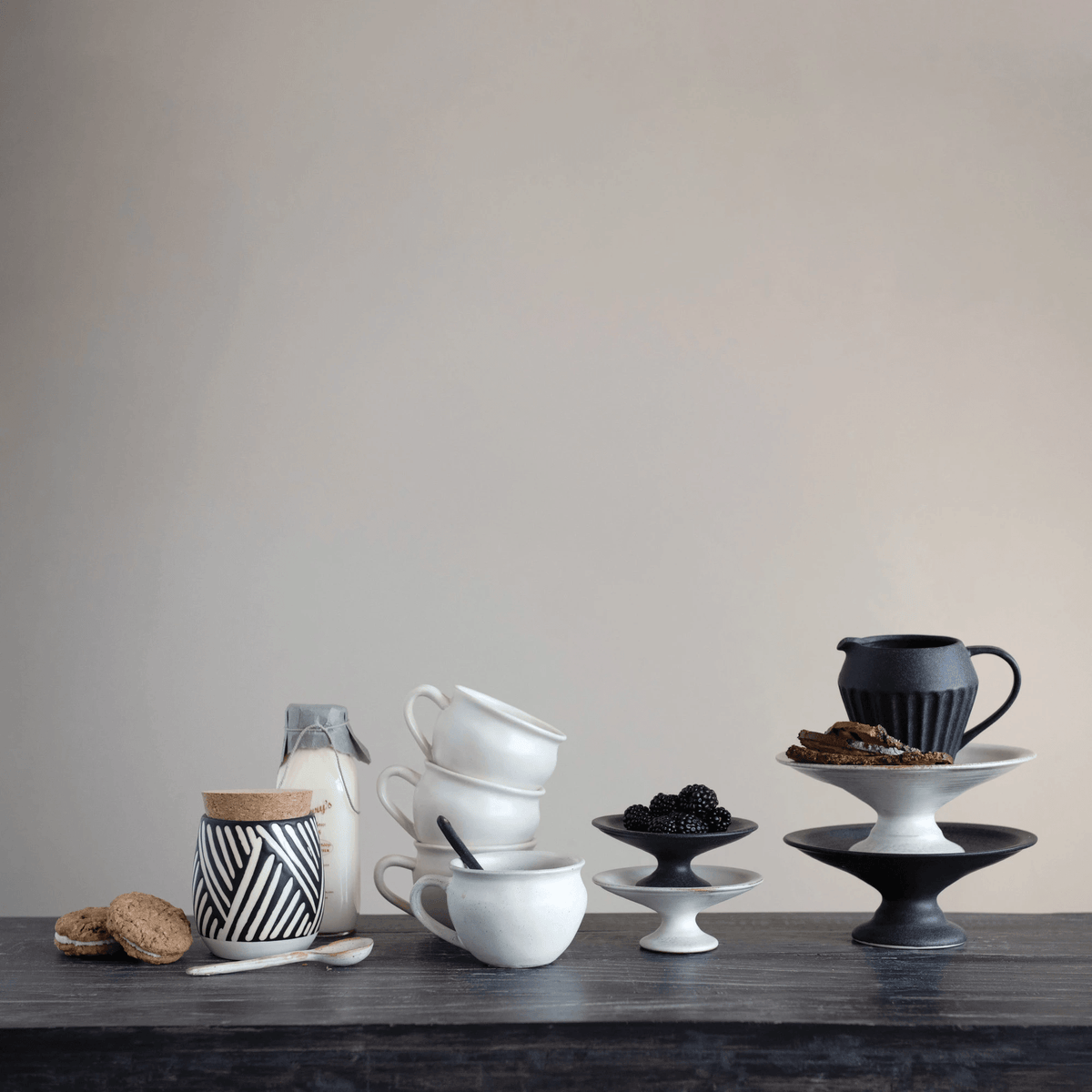 White Glazed Stoneware Mug