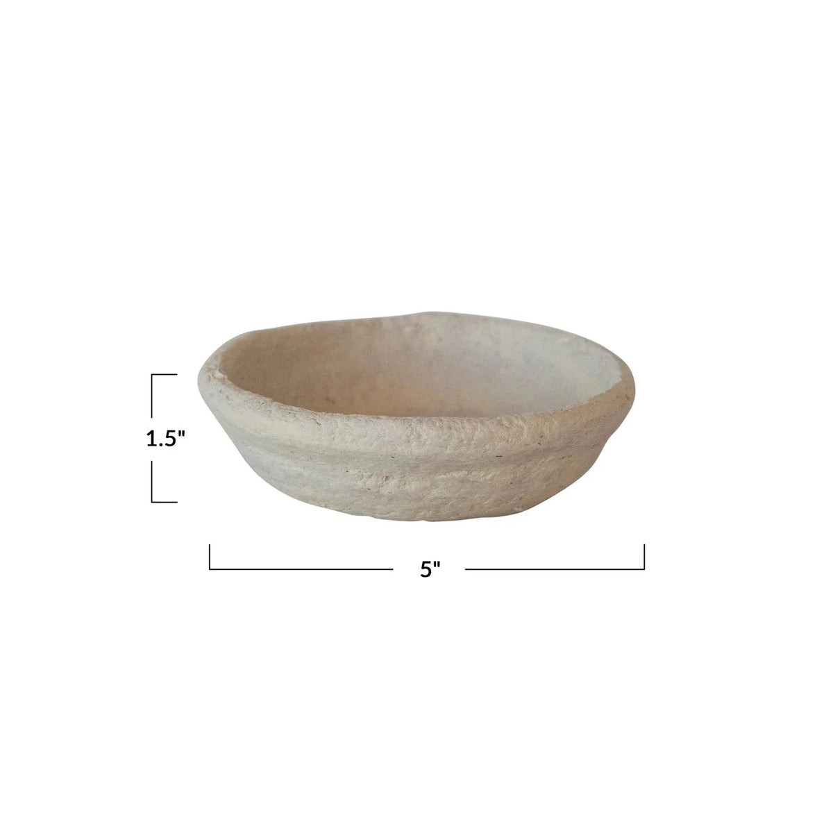 Handmade Paper Mache Small Bowl